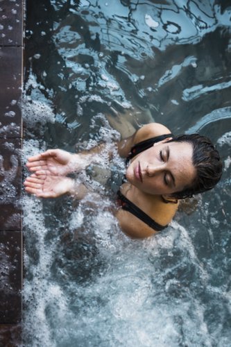 Hot water springs